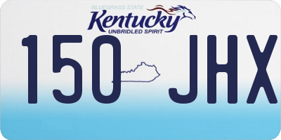 KY license plate 150JHX