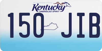 KY license plate 150JIB