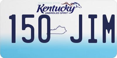 KY license plate 150JIM