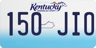 KY license plate 150JIO