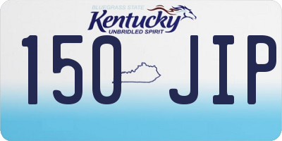 KY license plate 150JIP