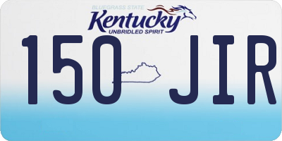 KY license plate 150JIR