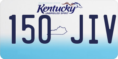KY license plate 150JIV