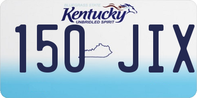 KY license plate 150JIX
