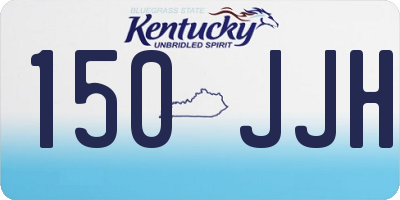 KY license plate 150JJH