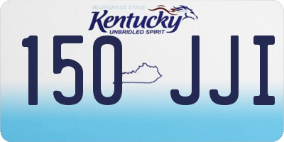 KY license plate 150JJI