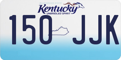KY license plate 150JJK