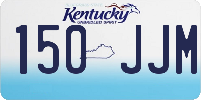 KY license plate 150JJM