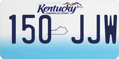 KY license plate 150JJW