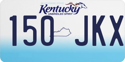 KY license plate 150JKX