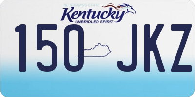 KY license plate 150JKZ