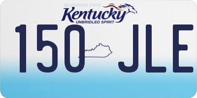 KY license plate 150JLE