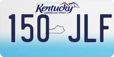KY license plate 150JLF