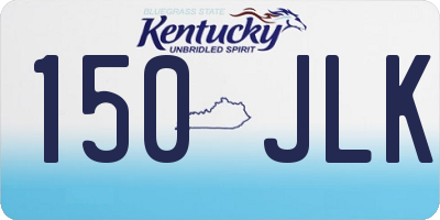 KY license plate 150JLK