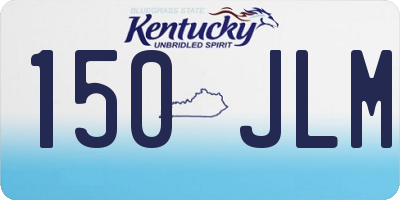 KY license plate 150JLM