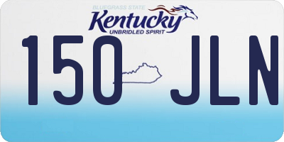 KY license plate 150JLN