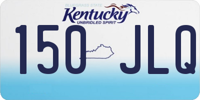 KY license plate 150JLQ