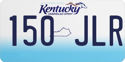 KY license plate 150JLR