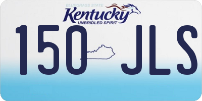 KY license plate 150JLS