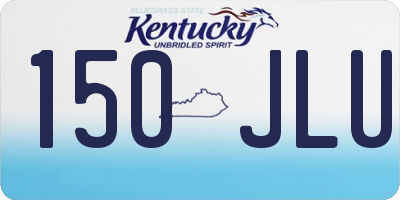 KY license plate 150JLU