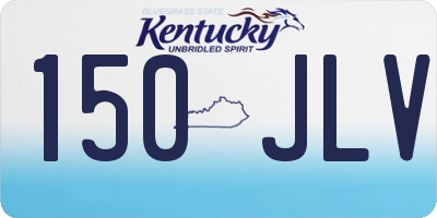 KY license plate 150JLV