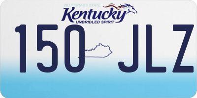 KY license plate 150JLZ