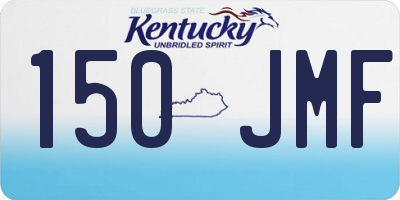 KY license plate 150JMF