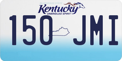 KY license plate 150JMI