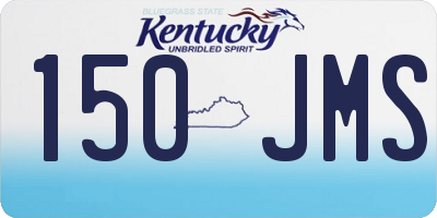 KY license plate 150JMS