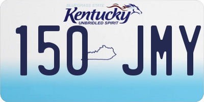 KY license plate 150JMY