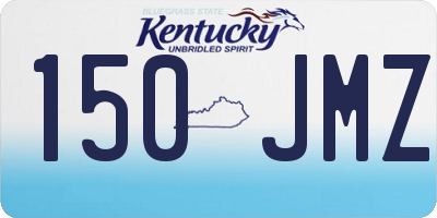KY license plate 150JMZ