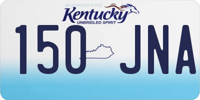 KY license plate 150JNA
