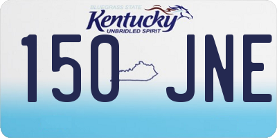 KY license plate 150JNE