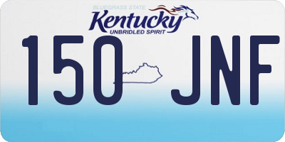 KY license plate 150JNF