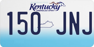 KY license plate 150JNJ
