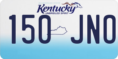 KY license plate 150JNO