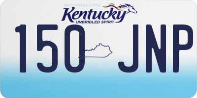KY license plate 150JNP