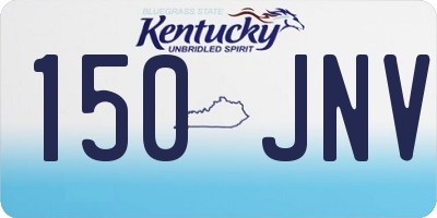 KY license plate 150JNV