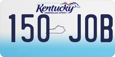 KY license plate 150JOB