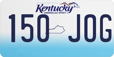 KY license plate 150JOG
