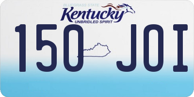 KY license plate 150JOI