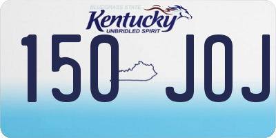 KY license plate 150JOJ