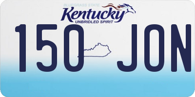 KY license plate 150JON