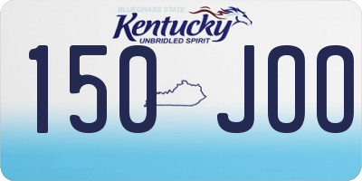 KY license plate 150JOO