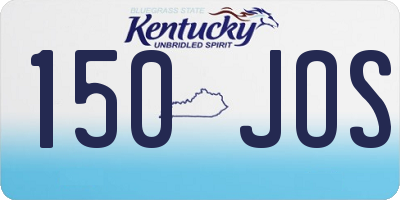 KY license plate 150JOS