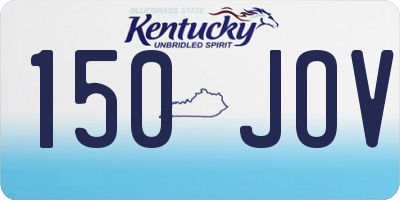 KY license plate 150JOV