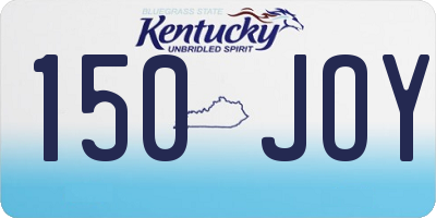 KY license plate 150JOY