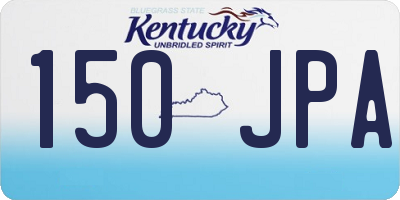 KY license plate 150JPA