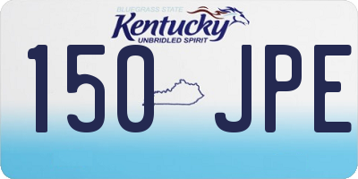KY license plate 150JPE
