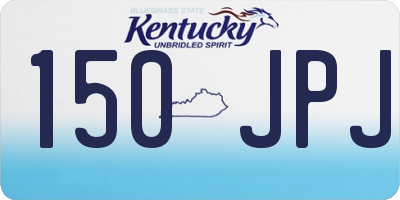 KY license plate 150JPJ